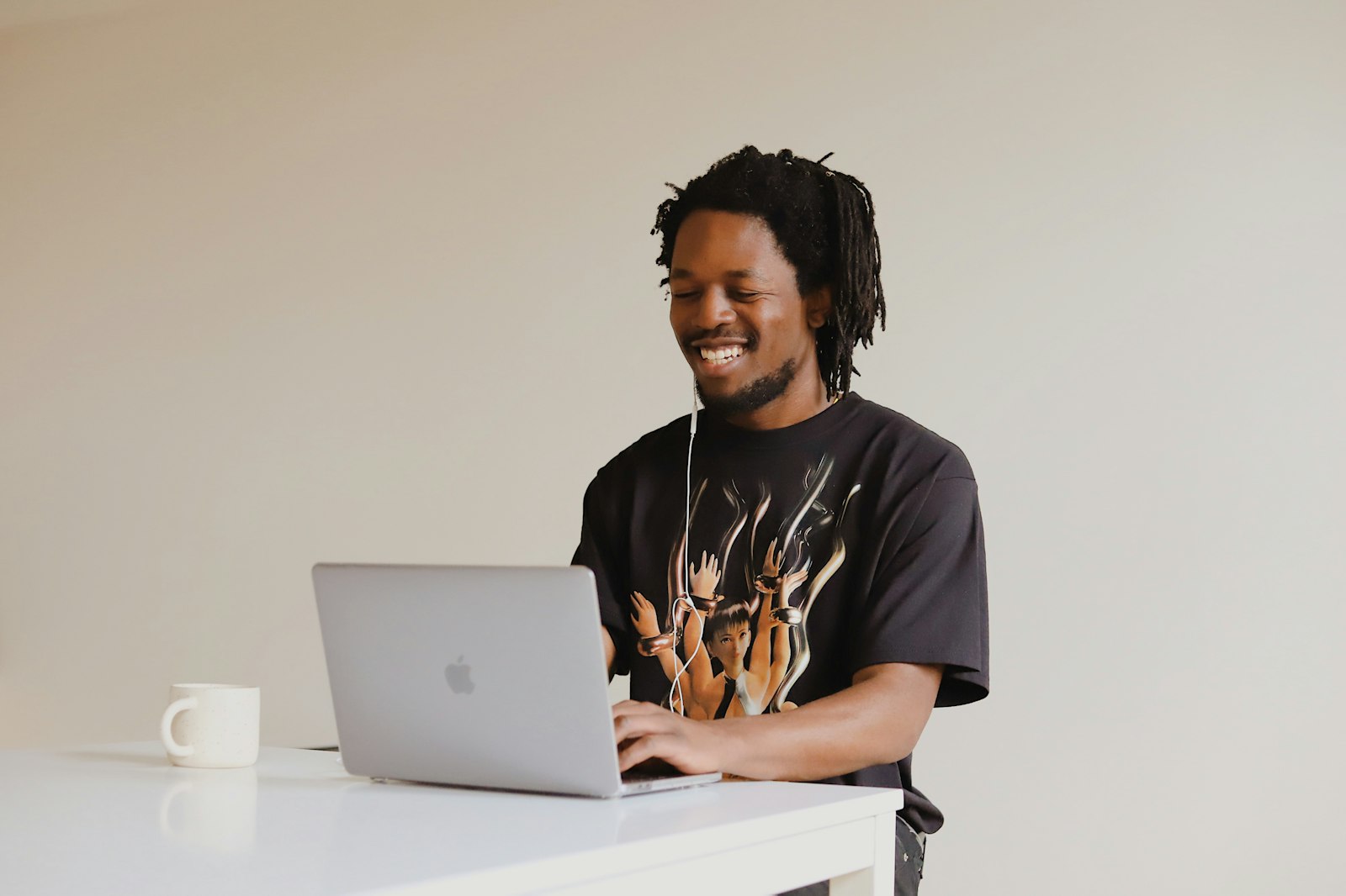 Developer working on a laptop